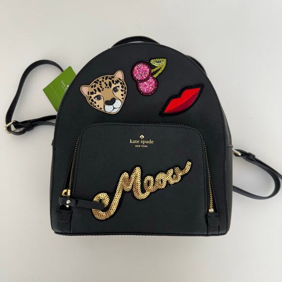 Kate Spade Run Wild Leopard Tomi Backpack with Matching Neda Wallet Ltd Edition main image 6